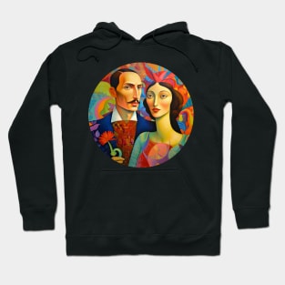 wife & her husband, couples love, romantique digital painting Hoodie